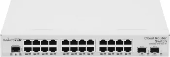  Mikrotik CRS326-24G-2S+IN with 800 MHz CPU, 512MB RAM, 24xGigabit LAN, 2xSFP+ cages, Rout