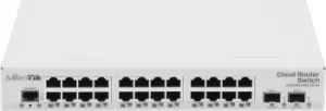  Mikrotik CRS326-24G-2S+IN with 800 MHz CPU, 512MB RAM, 24xGigabit LAN, 2xSFP+ cages, Rout