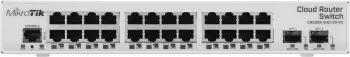  Mikrotik CRS326-24G-2S+IN with 800 MHz CPU, 512MB RAM, 24xGigabit LAN, 2xSFP+ cages, Rout