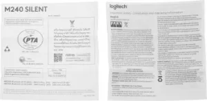  Logitech M240   (4000dpi) silent  BT   (2but)