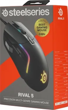  Steelseries Rival 5   (18000dpi) USB (9but)