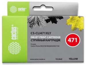   Cactus CS-CLI471XLY   Canon Pixma iP7240/MG6340/MG5440
