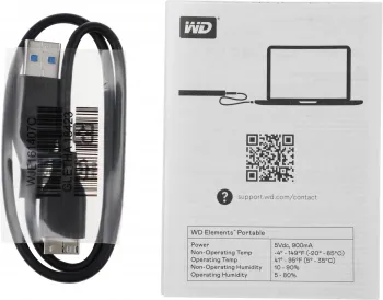    Western Digital Original USB 3.0 2Tb WDBU6Y0020BBK-WESN Elements Portable 2.5 