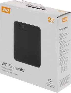    Western Digital Original USB 3.0 2Tb WDBU6Y0020BBK-WESN Elements Portable 2.5 