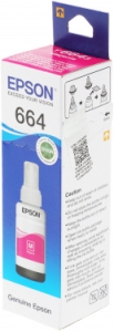  Epson T6643 Magenta (C13T66434A) ,  70 .,  L100/L110/L120/L1300/L200/