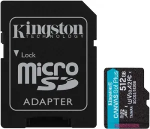   microSDXC 512Gb Class10 Kingston SDCG3/512GB Canvas Go! Plus + adapter