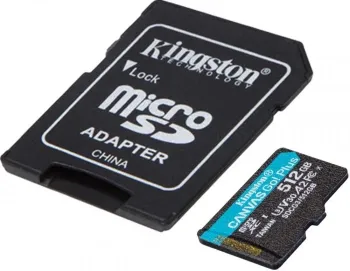   microSDXC 512Gb Class10 Kingston SDCG3/512GB Canvas Go! Plus + adapter