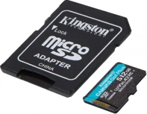   microSDXC 512Gb Class10 Kingston SDCG3/512GB Canvas Go! Plus + adapter