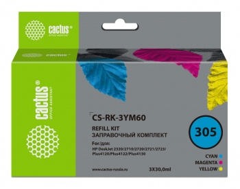   Cactus CS-RK-3YM60  3x30  HP DeskJet 2710/2120/2721/2722