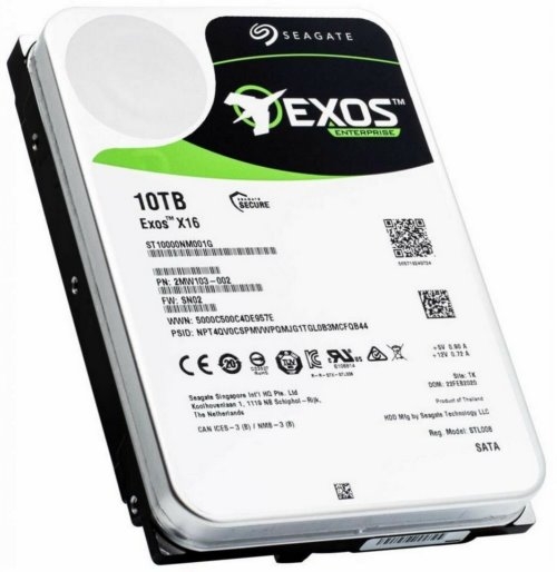   SEAGATE Exos X10 HDD 10Tb Seagate Enterprise Exos X16 512E ST10000NM001G  3.5 SATA 6Gb