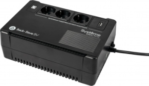  Systeme Electri Back-Save, 400VA/240W, 230V, Line-Interactive, AVR, 3xSchuko, USB charge(type A
