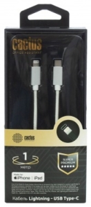  Cactus CS-LG.USB.C-1 USB Type-C (m)-Lightning (m) 1  