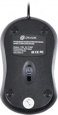 Oklick 115S for Notebooks Black/Red Optical 1000DPI USB
