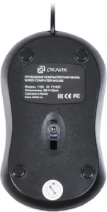  Oklick 115S for Notebooks Black/Red Optical 1000DPI USB