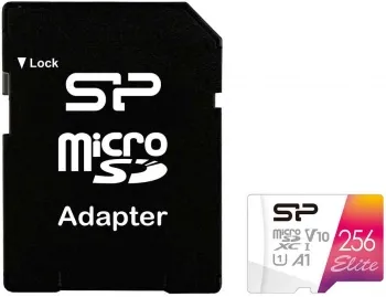   microSD 256GB Silicon Power Elite A1 microSDXC Class 10 UHS-I U3 100 Mb/s (SD )