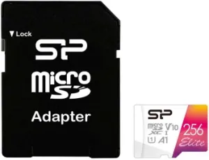   microSD 256GB Silicon Power Elite A1 microSDXC Class 10 UHS-I U3 100 Mb/s (SD )