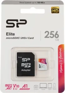   microSD 256GB Silicon Power Elite A1 microSDXC Class 10 UHS-I U3 100 Mb/s (SD )
