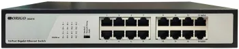  ORIGO Unmanaged Switch, 16x1000Base-T, 19 Rackmount Kit