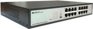  ORIGO Unmanaged Switch, 16x1000Base-T, 19 Rackmount Kit