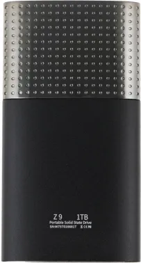  SSD External Netac 1.0Tb Z9 <NT01Z9-001T-32BK> (USB3.2, up to 550/480MBs, 9047.511.5mm,