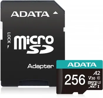  MICRO SDXC 256GB W/AD. AUSDX256GUI3V30SA2-RA1 ADATA