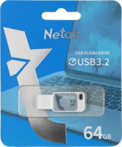   Netac UA31 64Gb <NT03UA31N-064G-32BL>, USB3.2