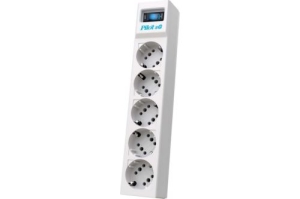   ZIS PILOT Surge protector Pilot SG5 5 outlets (GP), 10A / 2.2kVt 10M