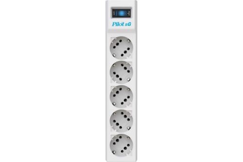   ZIS PILOT Surge protector Pilot SG5 5 outlets (GP), 10A / 2.2kVt 10M