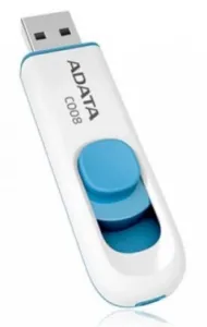   ADATA Flash Drive 64Gb 008 AC008-64G-RWE {USB2.0, White}