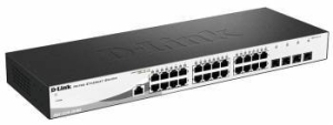  D-Link DGS-1210-28/ME/B2A, L2 Managed Switch with 24 10/100/1000Base-T ports and 4 1000Ba