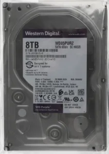   8TB WD Purple (WD85PURZ) {Serial ATA III, 5640- rpm, 256Mb, 3.5}