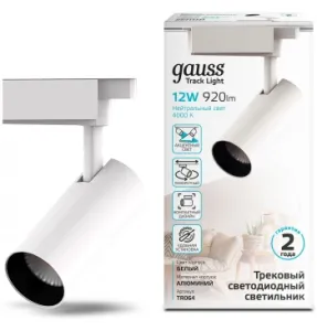  GAUSS   12W 950lm 4000K 180-220V IP20 55*190  LED 1/40 TR064