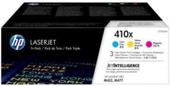 Тонер-картридж комплект HP 410X (CF252XM) голубой/пурпурный/желтый для HP Color LaserJet Pro M377/M4