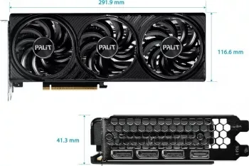 Palit PCI-E 5.0 RTX5060Ti INFINITY 3 OC NVIDIA GeForce RTX 5060TI 16Gb 128bit GDDR7 2407/