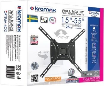  Kromax OPTIMA-402, 15-55, max 25 , , VESA 400x400 