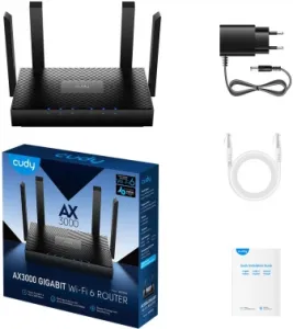 Cudy WR3000 AX3000 10/100BASE-TX/Wi-Fi 