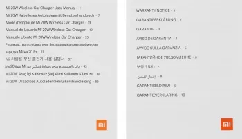    Mi 20W Wireless Car Charger XIAOMI Mi 20W Wireless Car Charger