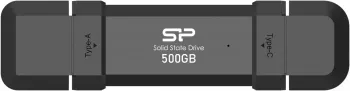  SSD Silicon Power USB-C 500GB SP500GBUC3S72V1K DS72 1.8  USB-A