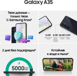  Samsung SM-A356E Galaxy A35 5G 128Gb 8Gb -  3G 4G 2Sim 6.6 1080x2340 And
