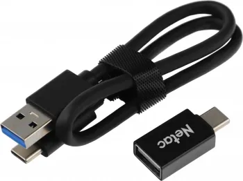  SSD External Netac 500Gb Z9 <NT01Z9-500G-32BK> (USB3.2, up to 550/480MBs, 9047.511.5mm,