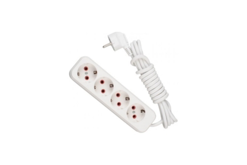 Удлинитель 4х2м с заземл. 16А IP20 Lezard 720-0402-401