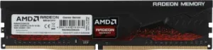   8GB AMD Radeon DDR4 3200 DIMM R9 Gamers Series Black Gaming Memory R9S48G3206U2S Non-