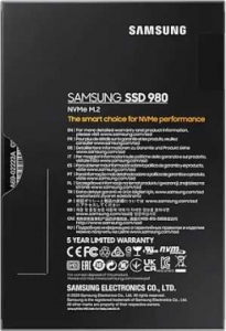  SSD Samsung 500Gb (PCI-E NVMe) 980 M.2 (R3100/W2600MB/s) (MZ-V8V500BW)