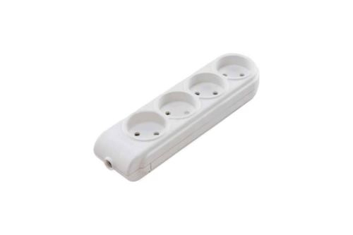 Колодка удлинителя 4-м без заземл. защ. шторки Makel N4010000
