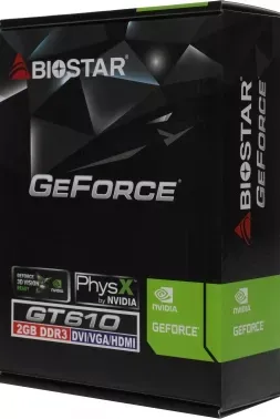  Biostar NVIDIA GeForce GT 610 2GB GDDR3 64-bit HDMI