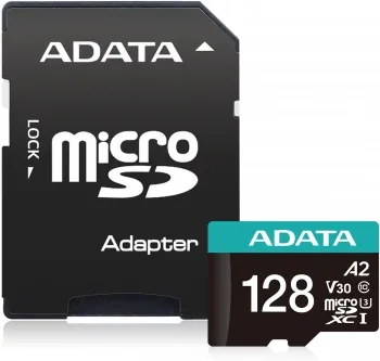   MICRO SDXC 128GB W/AD. AUSDX128GUI3V30SA2-RA1 ADATA