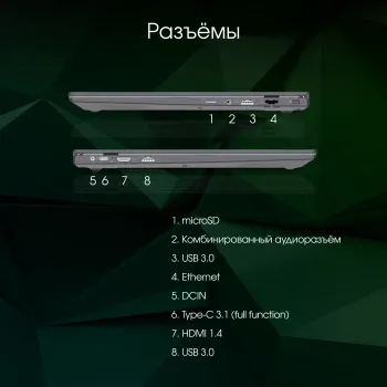  Digma Pro Parvus M Ryzen 3 3200U 8Gb SSD256Gb AMD Radeon 15.6 IPS FHD (1920x1080) Windows 1