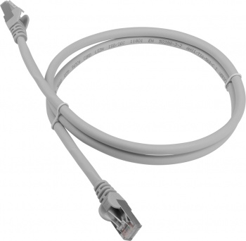 Кабель Патч-корд LANMASTER LSZH FTP кат.6A, 0.5 м, серый