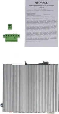  ORIGO Unmanaged Industrial Switch 8x1000Base-T, 2x1000Base-X SFP, Surge 4KV, -40 to 75C