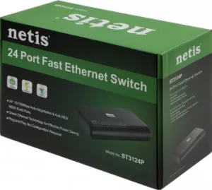   NET SWITCH 24PORT 10/100M/ST3124P NETIS